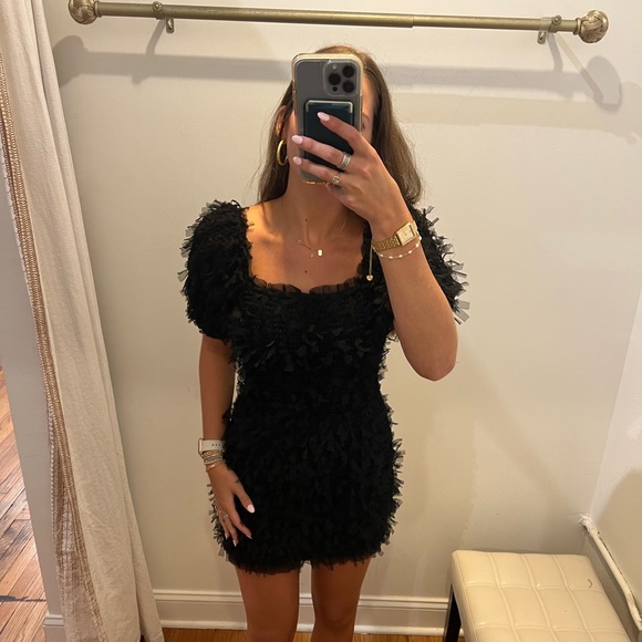 Endless Rose Mesh Trimmed Fitted Mini Dress - Picture 8 of 8